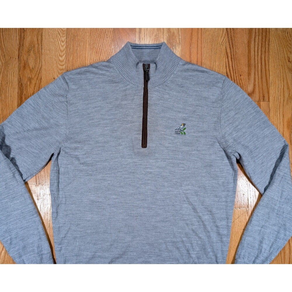 Bob O link johnnie-O Men's Baron Wool Blend 1/4 Zip Pullover Sweater Small